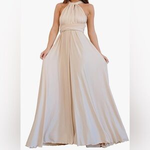Elegant Champagne Infinity Dress
